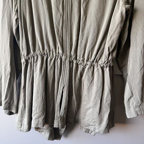 Soft Surroundings Jacket Womens Medium Drawstring Open Front Pockets Lagenlook - Picture 8 of 12